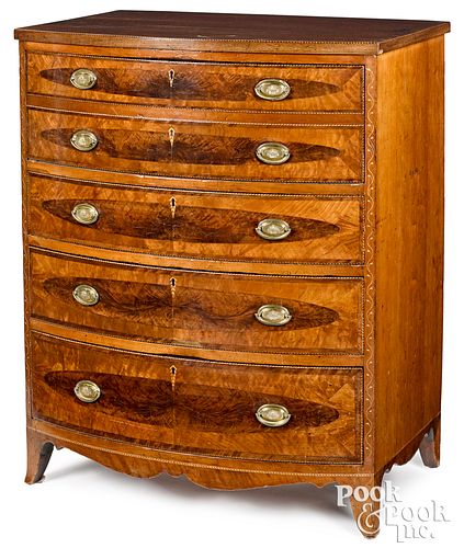 Mid Atlantic Federal cherry bowfront butlers chest