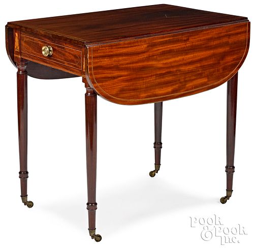 New York Federal mahogany Pembroke table, ca. 1800