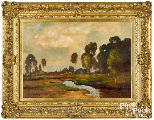 Max Weyl oil on canvas landscape