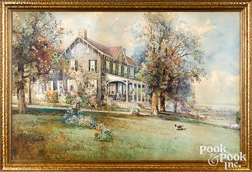 Robert Shaw watercolor of house