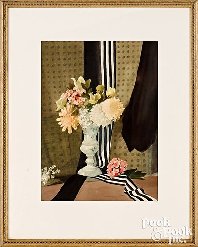Stow Wengenroth watercolor floral still life