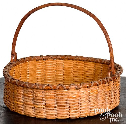 Swing handled basket, late 19th, Rouse Matterson