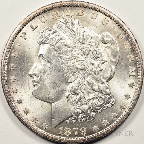1879-CC Morgan Dollar, MS-60, Capped Die