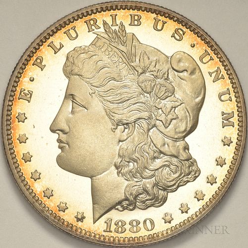 1880 Morgan Dollar, Proof-65
