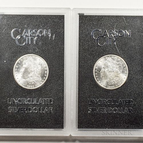 Two GSA issued Morgan Dollars