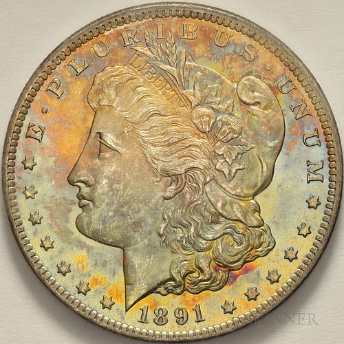 1891-CC Morgan Dollar, MS-64+