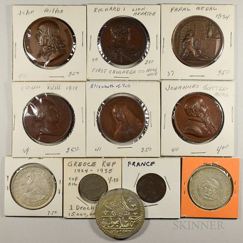 Group of Foreign Coins and Medals