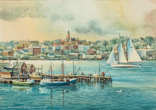 Donald Allen Mosher (American, 1945-2014) Gloucester Harbor
