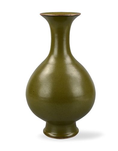 Chinese Teadust Glazed Vase, 19th C.