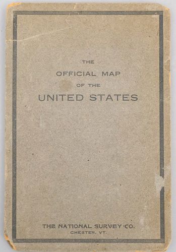 Folded & Bound Map of the United States
