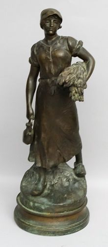 Bronze, "GLANEUSE" by Maurice Constant