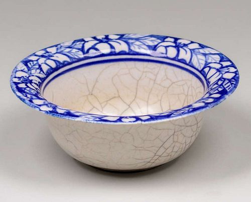 Dedham Pottery Floral Cereal Bowl c1910s
