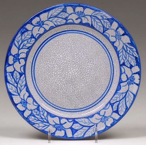 Dedham Pottery Floral Plate c1910s