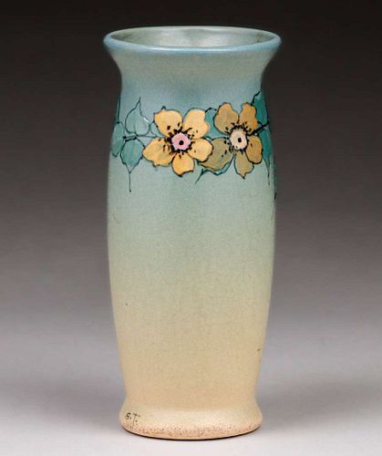 Weller Hudson Sarah Timberlake Floral Vase c1920s