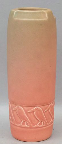 Rookwood Pink & Green 1815 Rook Vase C. 1919