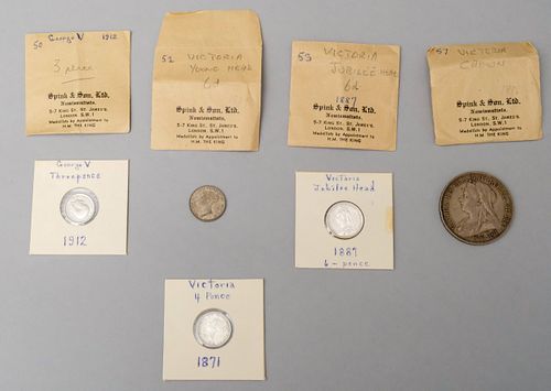 Lot of Antique English Coins