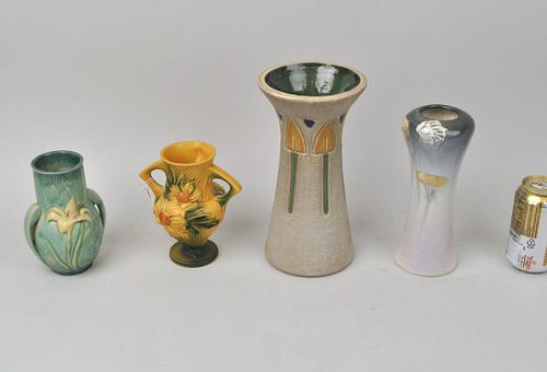 Four Art Pottery Vases