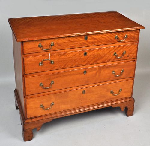 NE Chippendale Four Drawer Chest