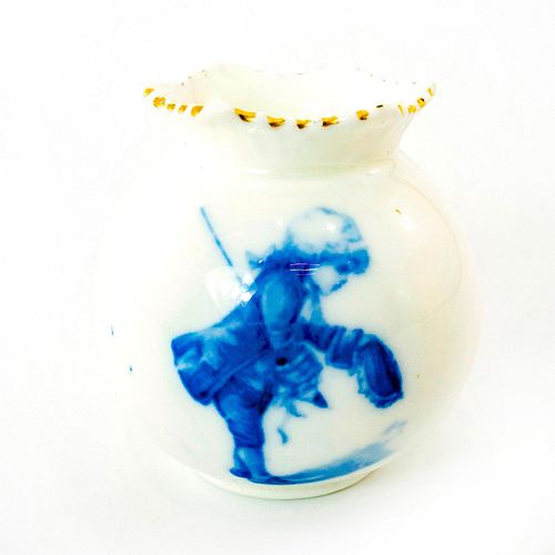 Doulton Burslem Blue Children Miniature Vase