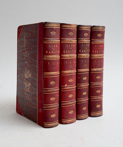 FROUDE, JAMES ANTHONY; THOMAS CARLYLE, A HISTORY OF THE FIRST FORTY YEARS OF HIS LIFE AND THOMAS CARLYLE, A HISTORY OF HIS LIFE IN LONDON 1834-1881