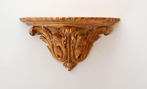 PAIR OF LOUIS XV STYLE GILTWOOD BRACKETS