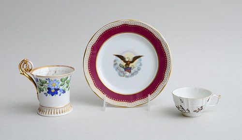 ABRAHAM LINCOLN WHITEHOUSE CHINA REPRODUCTION DESSERT PLATE, BY WOODMERE CHINA