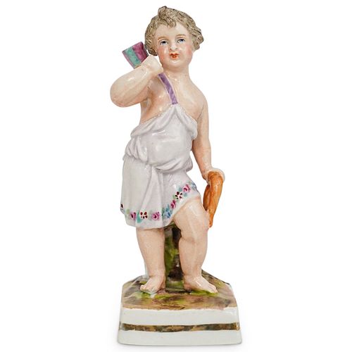 German Porcelain Cupid Figurine