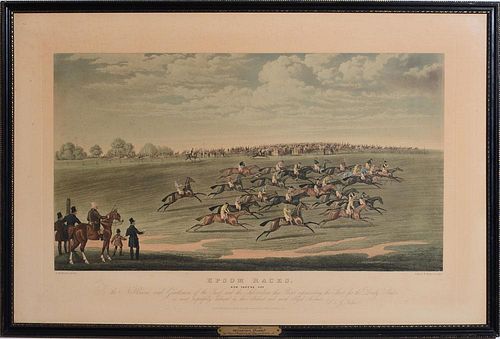 AFTER JAMES POLLARD (1792-1867): EPSON RACES. NOW THEY'RE OFF