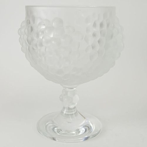 Lalique Crystal "Antilles" Footed Bowl.
