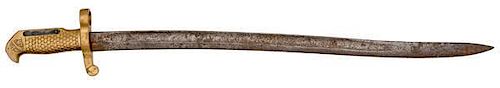Brass-Handled Saber Bayonet for 1870 Navy Rifle 
