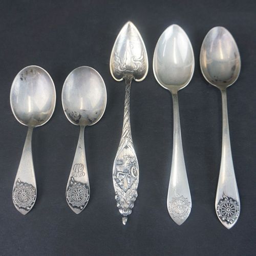 DAR Silver Souvenir Spoons