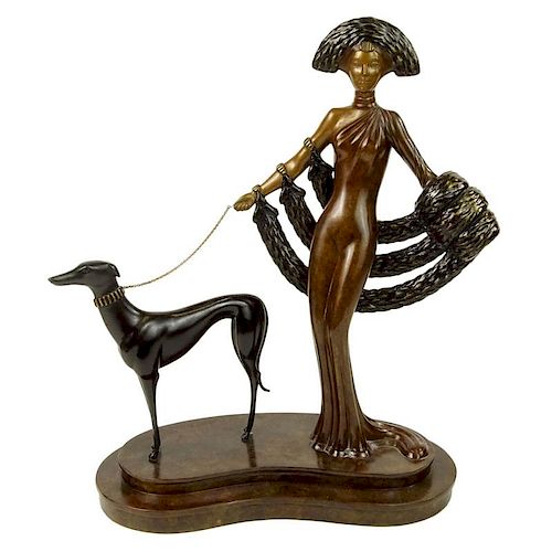 Erté, French (1892-1990) Bronze "Elegance"