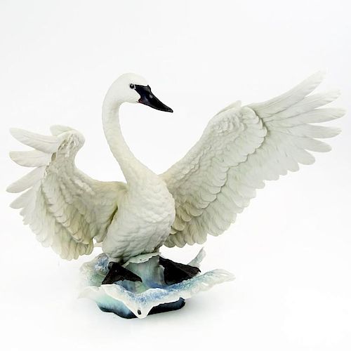 Boehm Porcelain Bird Group "Trumpeter Swan".