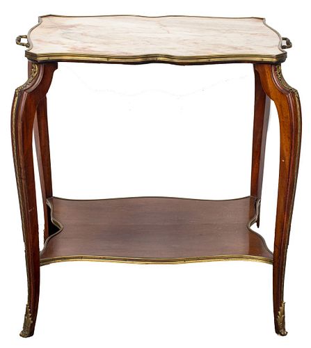 Louis XV Style Gilt Bronze Mounted Tea Table