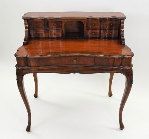 Fancy French Carved Wood Ladies Desk