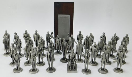 36PC Lance Fine Pewter Presidential Figures