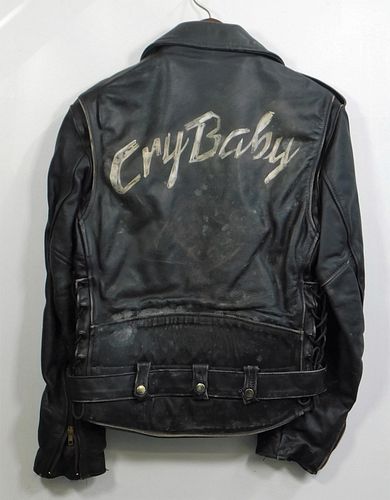 Johnny Depp Cry Baby Set Worn Leather Jacket
