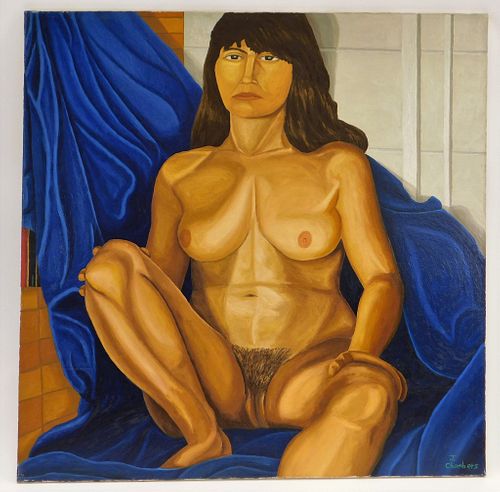 LG John F. Chambers Nude Figure Study Painting