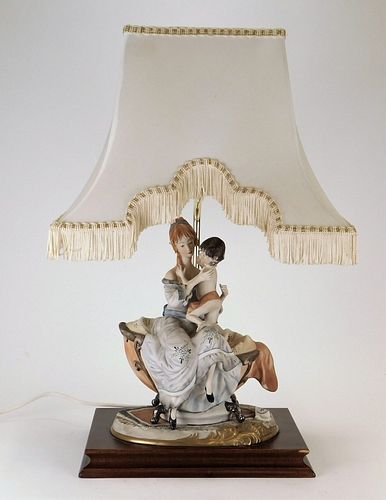 Capodimonte Mother & Child Table Lamp