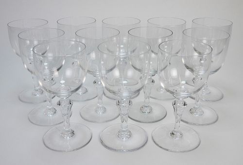 12PC Baccarat Normandie Wine Glasses