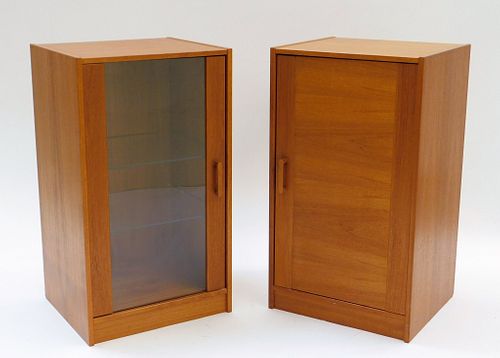 PR MCM Danish Teak Veneer Side Cabinets