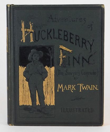 Mark Twain Huckleberry Finn 1885 Book