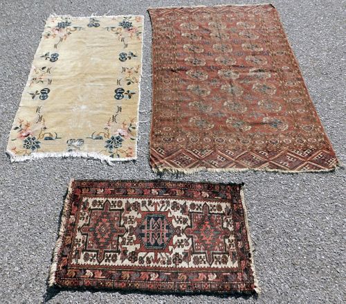3PC Middle Eastern & Chinese Rugs