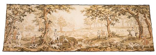 Large Modern Fox Hunt Tapestry