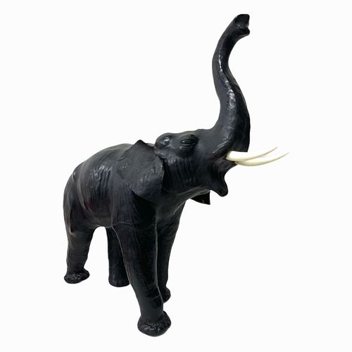Leather Elephant Statue