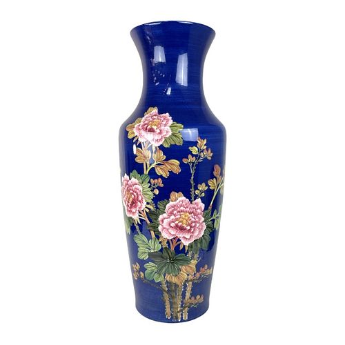 Large Chinese Floral Design Porcelain Vase