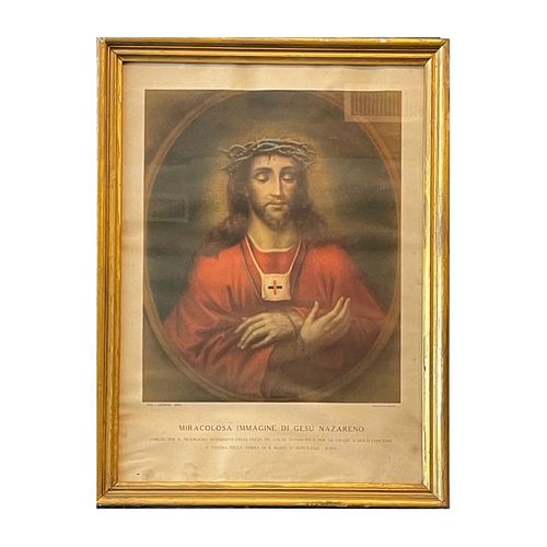 Painting of Jesus of Nazareth Italian Print