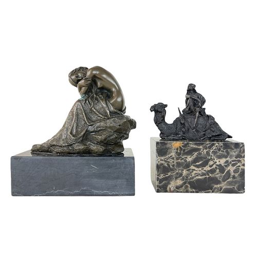 Bronze And Marble Sculptures