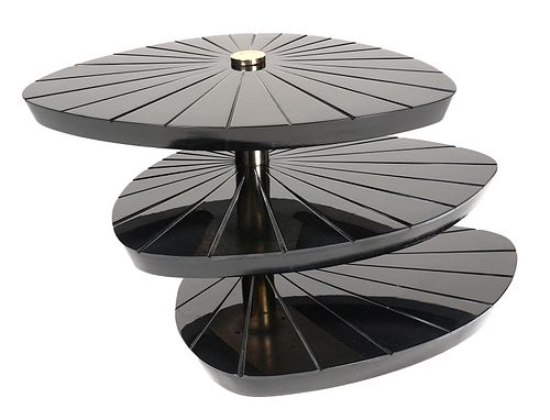 Gabriella Crespi Rotating Tiered Occasional Table