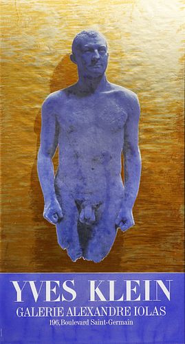 Yves Klein Collage Galerie Poster of Henry Moore